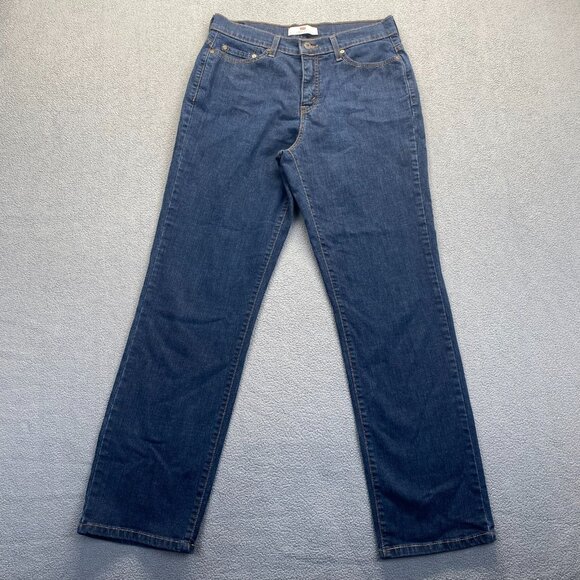 Levis 512 Womens Blue Jeans Straight Leg Size 14 M Stretch Denim,Casual - Picture 1 of 12